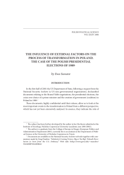 the influence of external factors on the process of transformation in