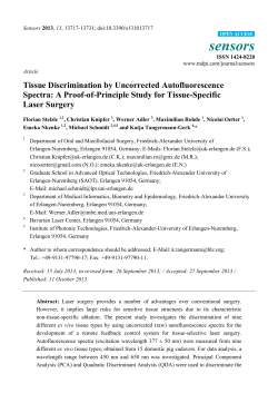 Tissue Discrimination by Uncorrected Autofluorescence Spectra: A