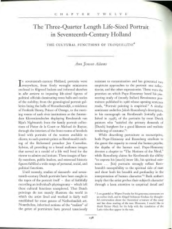 The Three-Quarter Length Life-Sized Portrait in 17th