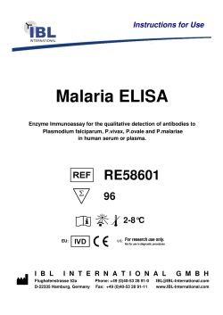 Malaria ELISA