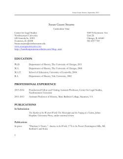 Susan Gaunt Stearns - Center for Legal Studies