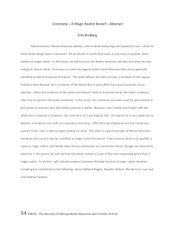 A Magic Realist Novel? - Black Hills State University