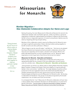 FEBRUARY M04Monarchs newsletter