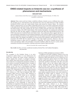 ENSO-related impacts on Antarctic sea ice: a