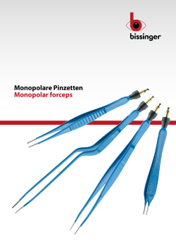 Monopolare Pinzetten Monopolar forceps