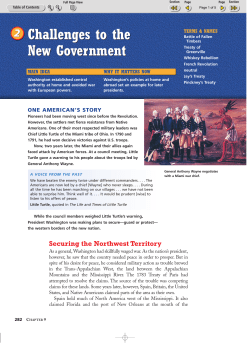 Section 2 - Challenges to the New Government