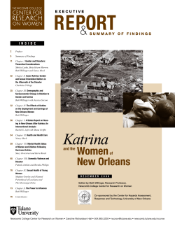 katrina and the women of new orleans