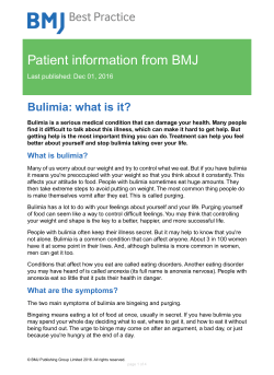 Bulimia - BMJ Best Practice
