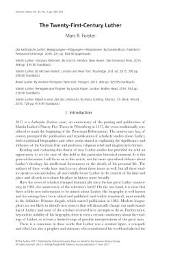 The Twenty-First-Century Luther