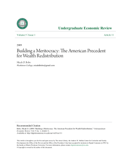 Building a Meritocracy - Digital Commons @ IWU