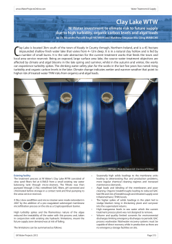 Clay Lake WTW - Water Projects Online