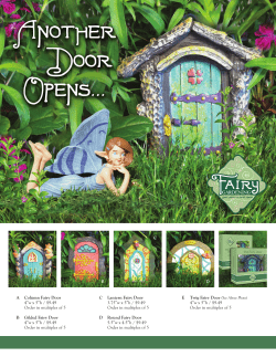 A Column Fairy Door 4&rdquo;w x 5&rdquo;h / $9.49 Order in multiples of 5 B