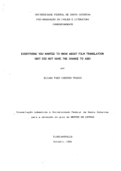 everything you wanted to know about film translation (but did not