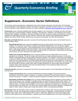 Quarterly Economics Briefing