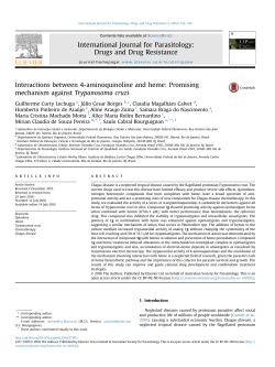Interactions between 4-aminoquinoline and heme