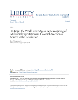To Begin the World Over Again: A Reimagining of Millennial