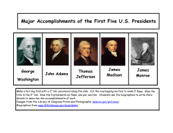 Major Accomplishments of the First Five US Presidents
