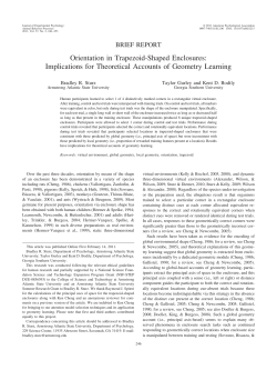 Orientation in Trapezoid-Shaped Enclosures