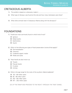 Worksheets - Royal Tyrrell Museum