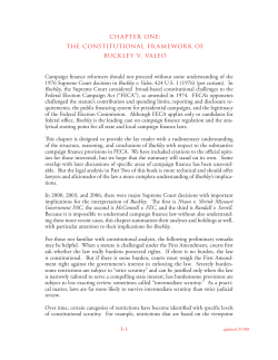 chapter one: the constitutional framework of buckley v. valeo