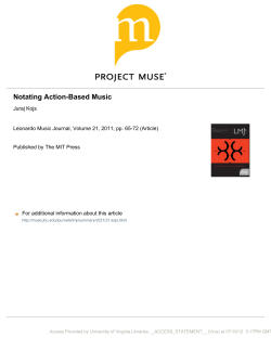Notating Action-Based Music