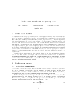 Multi-state models and competing risks