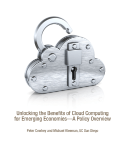 Unlocking the Benefits of Cloud Computing for Emerging Economies
