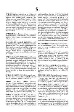 SABACOLA,Seminole County. An old Spanish settlement which was