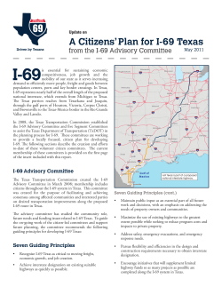 A Citizens` Plan for I-69 Texas
