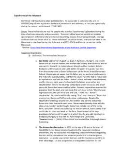 Superheroes of the Holocaust - Holocaust Center of Pittsburgh