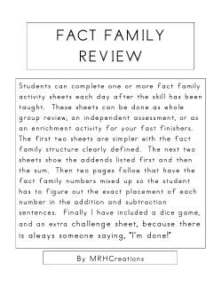 FACT FAMILY REVIEW