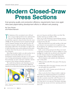 Modern Closed-Draw Press Sections