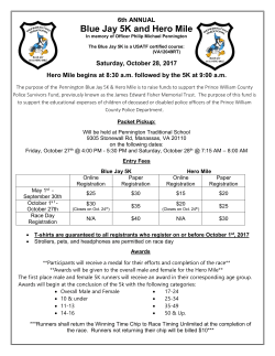 Blue Jay 5K and Hero Mile
