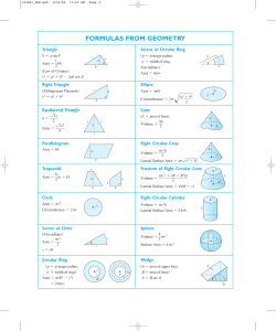 formulas from geometry