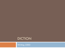 Diction File
