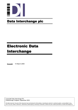 Electronic Data Interchange