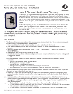 Lewis and Clark and the Corps of Discovery