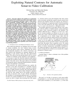 Exploiting Natural Contours for Automatic Sonar-to