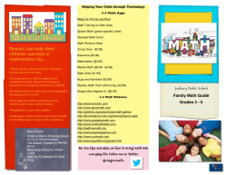 Family Math Guide, 3-5 - Sudbury Public Schools