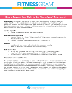 How to Prepare Your Child for the FitnessGram