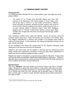 la trinidad brief history - MUNICIPALITY OF LA TRINIDAD