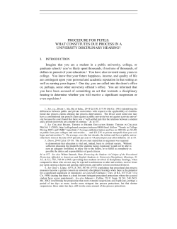 procedure for pupils: what constitutes due