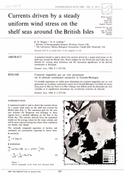 Currents driven by a steady uniform wind stress on the shelf seas
