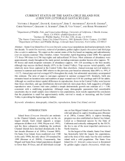 current status of the santa cruz island fox (urocyon littoralis
