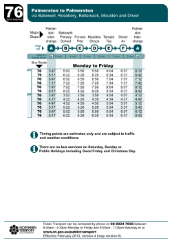 Timetable 76