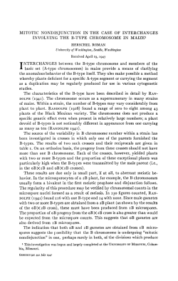MITOTIC NONDISJUNCTION IN THE CASE OF