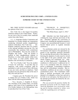 SCHECHTER POULTRY CORP. v. UNITED