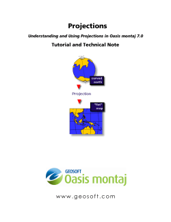Geographic Projections: Using Projections in Oasis montaj