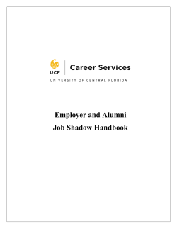 Employer and Alumni Job Shadow Handbook