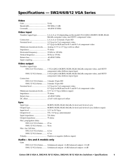 SW2/4/6 /8/12 VGA Ars Series
